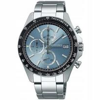 Vyriškas laikrodis Seiko Spirit SBTR029, šviesiai mėlynas, kvarcinis chronografas