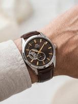 Automatinis laikrodis ORIENT Contemporary Open Heart RA-AR0005Y30B 42mm 5ATM safyro stiklas