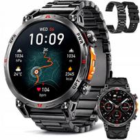 Išmanusis laikrodis vyrams Rubicon AMOLED GPS BT Call 2 dirželiai AOD barometras kompasas