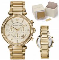 Moteriškas laikrodis Michael Kors MK5354 Parker Gold su dėžute