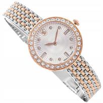 Moteriškas laikrodis Swarovski 5672971 Certa sidabrinis rožinio aukso apyrankė
