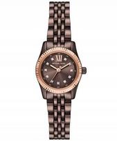 Moteriškas laikrodis Michael Kors Lexington MK4844, kvarcinis, rudas ciferblatas, ruda apyrankė