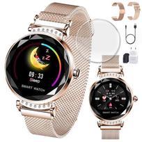Išmanusis moteriškas laikrodis ELEGANT DIAMOND AMOLED