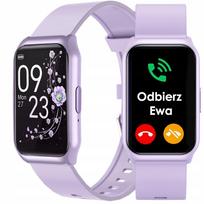 Moteriškas išmanusis laikrodis su Bluetooth skambučiais, SMS, širdies ritmo matuokliu, skaičiuotuvu