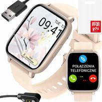 Išmanusis laikrodis su Bluetooth, širdies ritmo matuokliu, lenkišku meniu