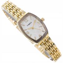 Moteriškas laikrodis TIMEX TW2Y22400 CHARLOTTE auksinis ant GLAMOUR apyrankės