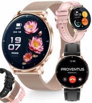 Išmanusis moteriškas laikrodis AMOLED, atsparus vandeniui, su pulso ir spaudimo matuokliu, pokalbių meniu