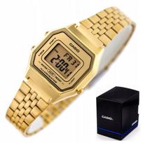 Moteriškas laikrodis Casio LA680W auksinis su chronometru ir žadintuvu