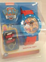 Vaikiškas PAW PATROL laikrodis su raktu pakabuku