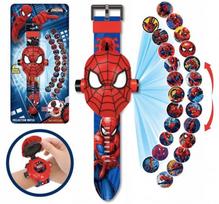 Vaikiškas laikrodis–projektorius Spiderman