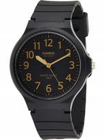 Vyriškas laikrodis CASIO MW-240-1B2, klasikinis, su dėžute ir graviravimu