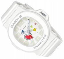 Moteriškas laikrodis CASIO BABY-G BGA-10-7AER, atsparus vandeniui, baltas