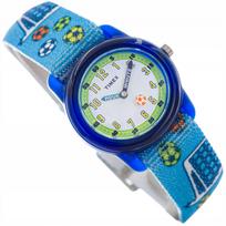 Vaikiškas laikrodis TIMEX TW7C16500 Kids Time Machines Soccer mėlynas