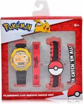 Skaitmeninis laikrodis vaikams ACCUTIME POKEMON LED dovanų rinkinys