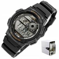 Berniukiškas CASIO laikrodis Pirmajai komunijai su žadintuvu ir data, dėžutė, maišelis, graviravimas