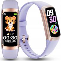 Vaikiškas laikrodis SMARTWATCH AMOLED SMARTBAND FIT su SMS, žingsniamačiu, pulso ir temperatūros matuokliu