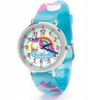 Vaikiškas laikrodis Kiddus Time Teacher Happy Unicorn Fluor
