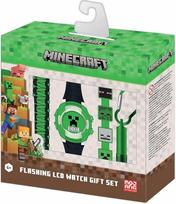Skaitmeninis laikrodis vaikams ACCUTIME Minecraft LED dovanų rinkinys