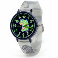 Vaikiškas laikrodis Kiddus Time Teacher Glow in the dark T-Rex
