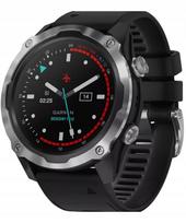 Išmanusis laikrodis Garmin Descent Mk2, nerūdijančio plieno, su juodu dirželiu