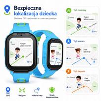 Vaikiškas išmanusis laikrodis 4G LTE GPS SMS kamera