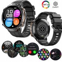 Išmanusis laikrodis CUBOT X3 AMOLED su barometru, širdies ritmo matuokliu, skambučiais, karinis, atsparus