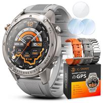 Išmanusis laikrodis vyrams, atsparus vandeniui, GPS, AMOLED, su skambinimo funkcija