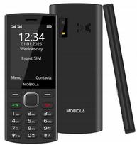 Mobilusis telefonas senjorams MOBIOLA su SOS mygtuku, juodos spalvos