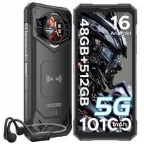 Išmanusis telefonas DOOGEE S200X, atsparus vandeniui, 12/512GB, 4G (LTE), juodas