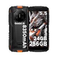 Atsparus išmanusis telefonas DOOGEE Fire3Ultra 8350mAh 24+256GB IP69K NFC 4G LTE SIM