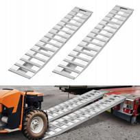 Aliuminio pakrovimo rampos VEVOR 2 vnt. 240x38 cm, 2721,6 kg