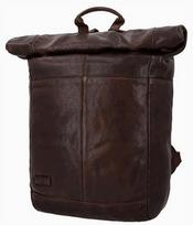 Odinė retro kuprinė Rolltop vyrams ir moterims