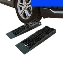 Automobilių rampos žemai važiuoklei, 2 vnt., neslystančios, su gėlių raštu
