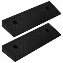 Guminis neslystantis borto rampos padėklas 50x17,5x5 cm 10 t juodas