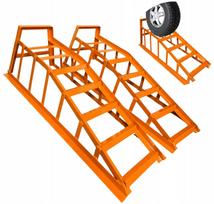 Rinkinys: 2 metalinės 2T kelio rampos automobiliams