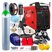 Suvirinimo aparatas INVERTER WELDMAN MIG 200 MAG MMA ALUMINIUM 200A komplektas