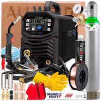 Suvirinimo aparatas SPARTUS EASY MIG 210 LED 230V 200A SYNERGY TIG LIFT MMA FLUX