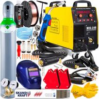 Suvirinimo inverteris MAGNUM MIG 240 Dual Pulse MMA TIG Aluminium 240A 3in1