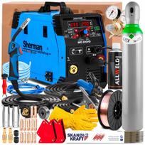 Suvirinimo aparatas SHERMAN MIG 200HD 230V 200A SYNERGY MMA TIG FLUX