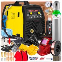 Pusiau automatinis suvirinimo aparatas MAGNUM MIG 222 Dual Pulse Synergy 230V 200A TIG Lift Spot Flux