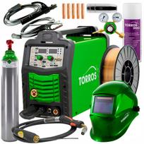 Pusiau automatinis suvirinimo aparatas MIG/MAG, MMA, TIG Torros 40-200 A M2004, 4 dalių rinkinys