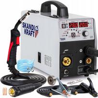 Pusiau automatinis suvirinimo aparatas MIG/MMA/TIG iSimple MIG 210 SKANDI KRAFT