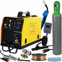 Suvirinimo aparatas Magnum MIG 200W 230V, komplektas su balionu, MMA, TIG