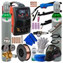 Suvirinimo aparatas Weldman Mistral MIG 210 Synergy 5in1 TIG MMA Plasma su 2 balionais