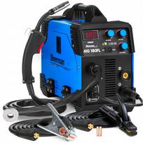 Pusiau automatinis suvirinimo aparatas SHERMAN MIG 180FL, 230V, be dujų, MAG/MMA/FLUX, IGBT