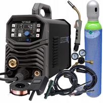 MIG suvirinimo aparatas Spartus EasyMig 210 LED Synergy 200A su balionu ir reduktoriumi