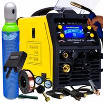 Suvirinimo aparatas MAGNUM MIG 220 ALU CU SYNERGY MMA TIG 230V 200A IGBT 3IN1