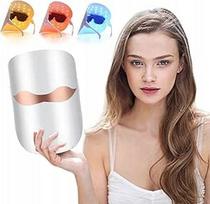LED veido kaukė šviesos terapijai, raudona, mėlyna, oranžinė