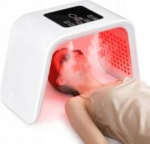 LED veido kaukė su šviesos terapija, 7 spalvos, su purkštuvu