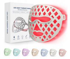 LED veido kaukė, 7 spalvų raudonos šviesos terapija